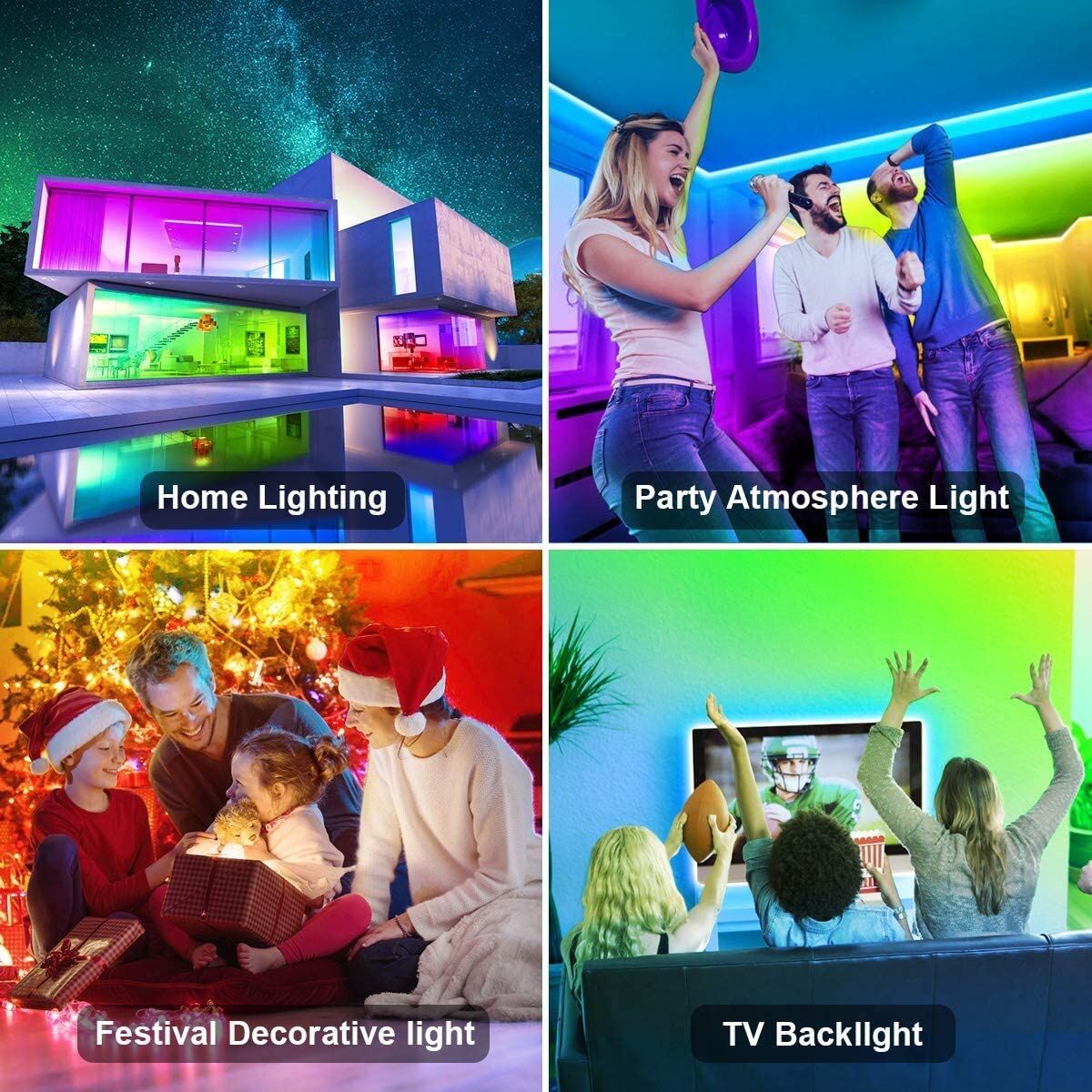 12M LED Strip Lights Rope Light for Bedroom and Home (5050 Lights Strip App with Remote Control) Price