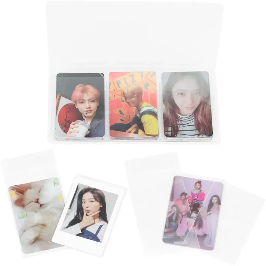 100 Packs Photocard Sleeves, 200Microns Kpop (Unsealable) Price