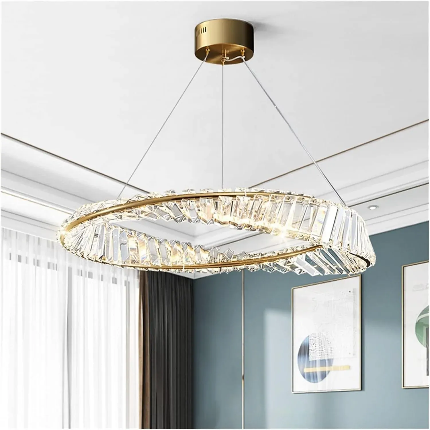 Modern Crystal Flushmount Chandeliers, Remote Control Price