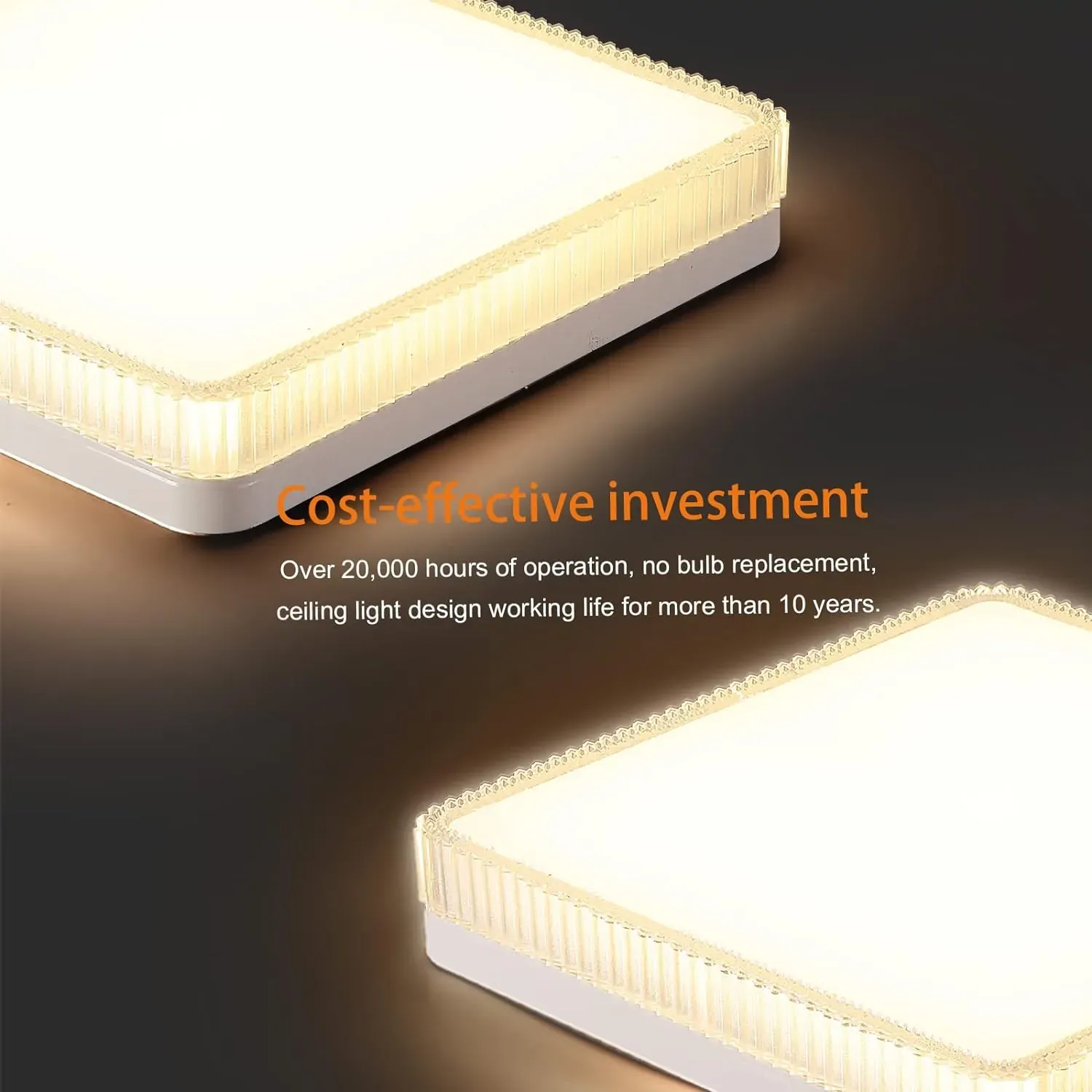 Flush Mount Ceiling Lights LED, White (30cm 48W) Price