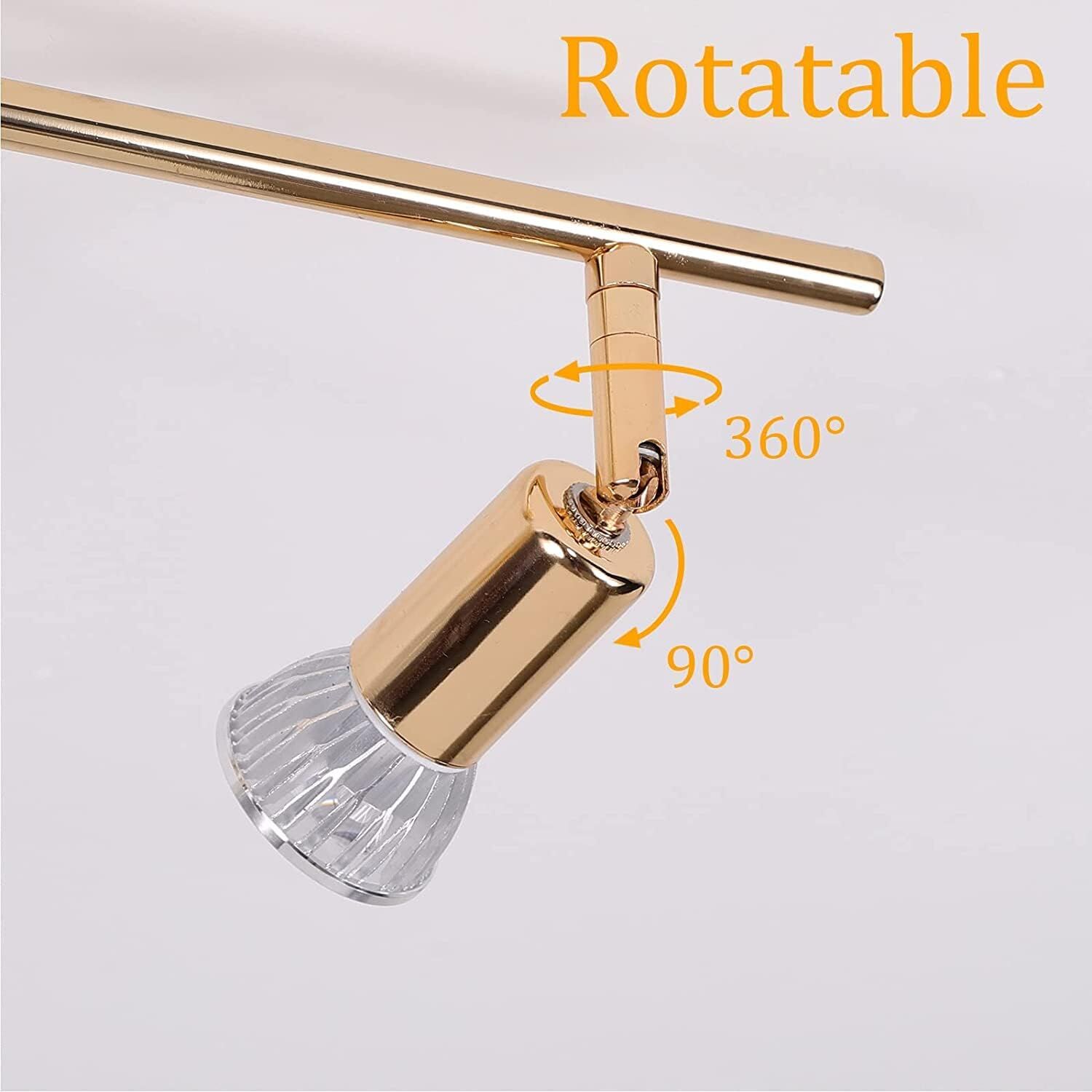 Modern 4-Light Track Lighting Kit LED (Gold) Price