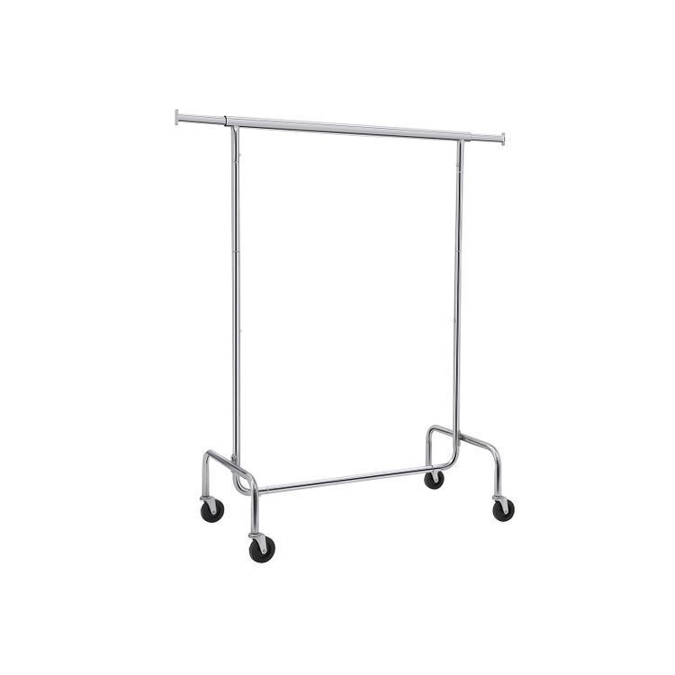 Clothes Rack Wheels Chrome Extendable, 136 kg load Price