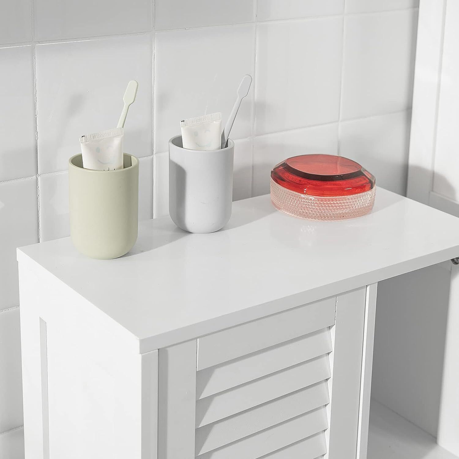 Bathroom Storage Cabinet 3 Shelves 1 Door Price