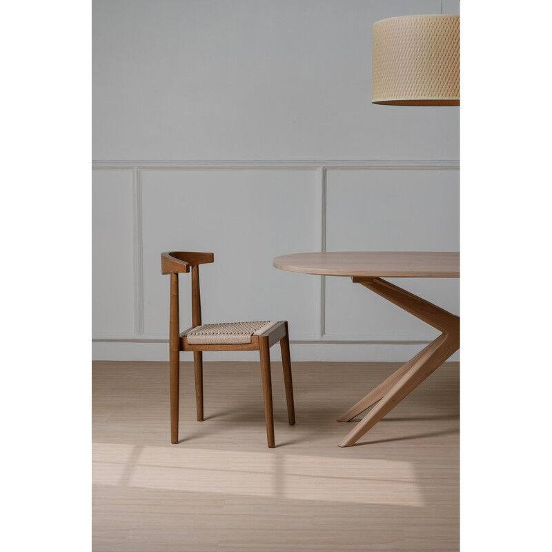 Arden Solid Oak Dining Chair with Loom (Almond) Price