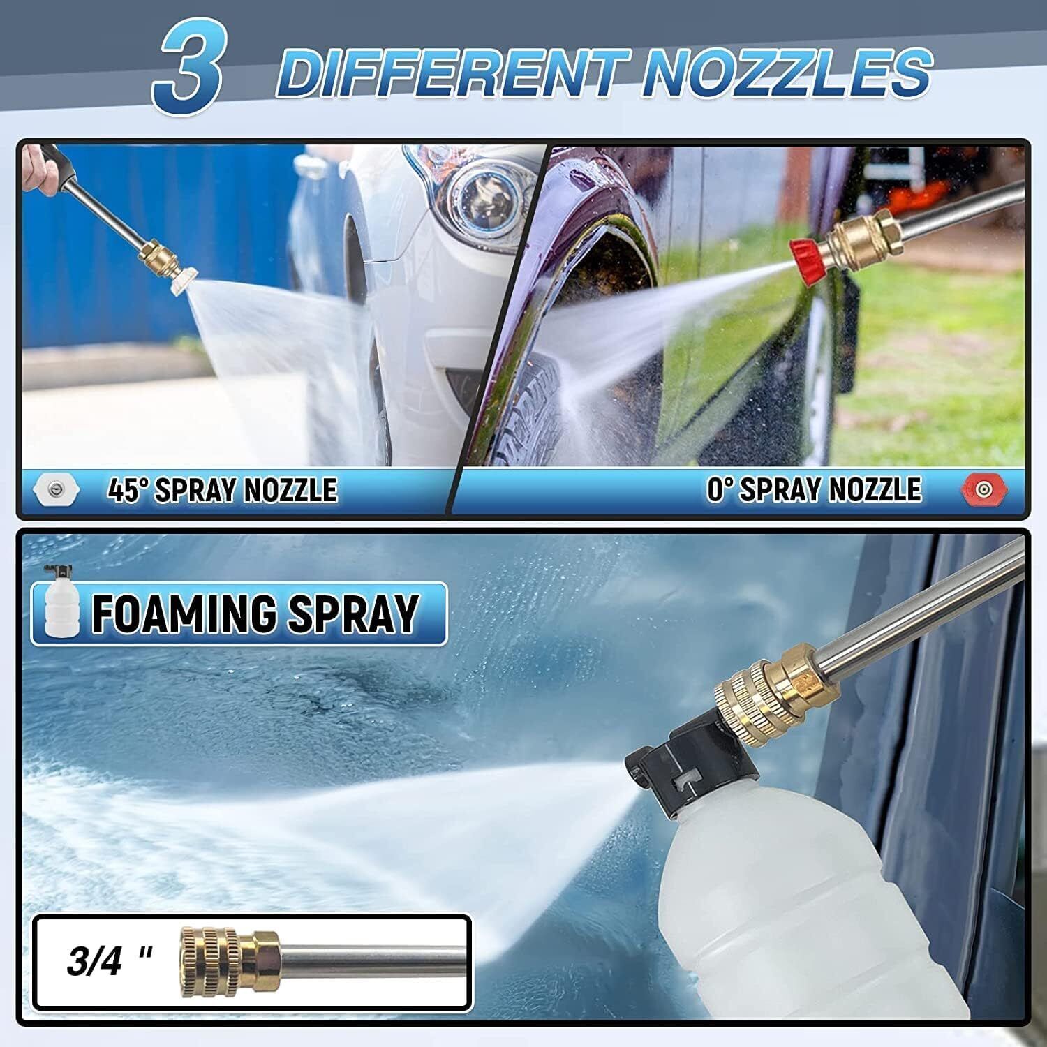 88V Cordless Electric High Pressure Washer Water Spray Gun Car Cleaner 2 Battery Price