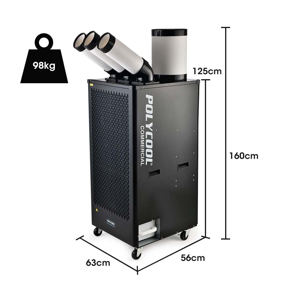 POLYCOOL 6.5kW Portable Industrial Spot Cooler, with Triple Cooling Ducts Price