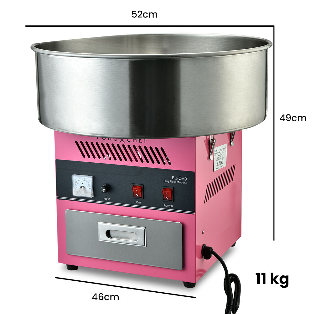EUROCHEF 1000W Commercial Cotton Candy Machine Fairy Floss Maker Price