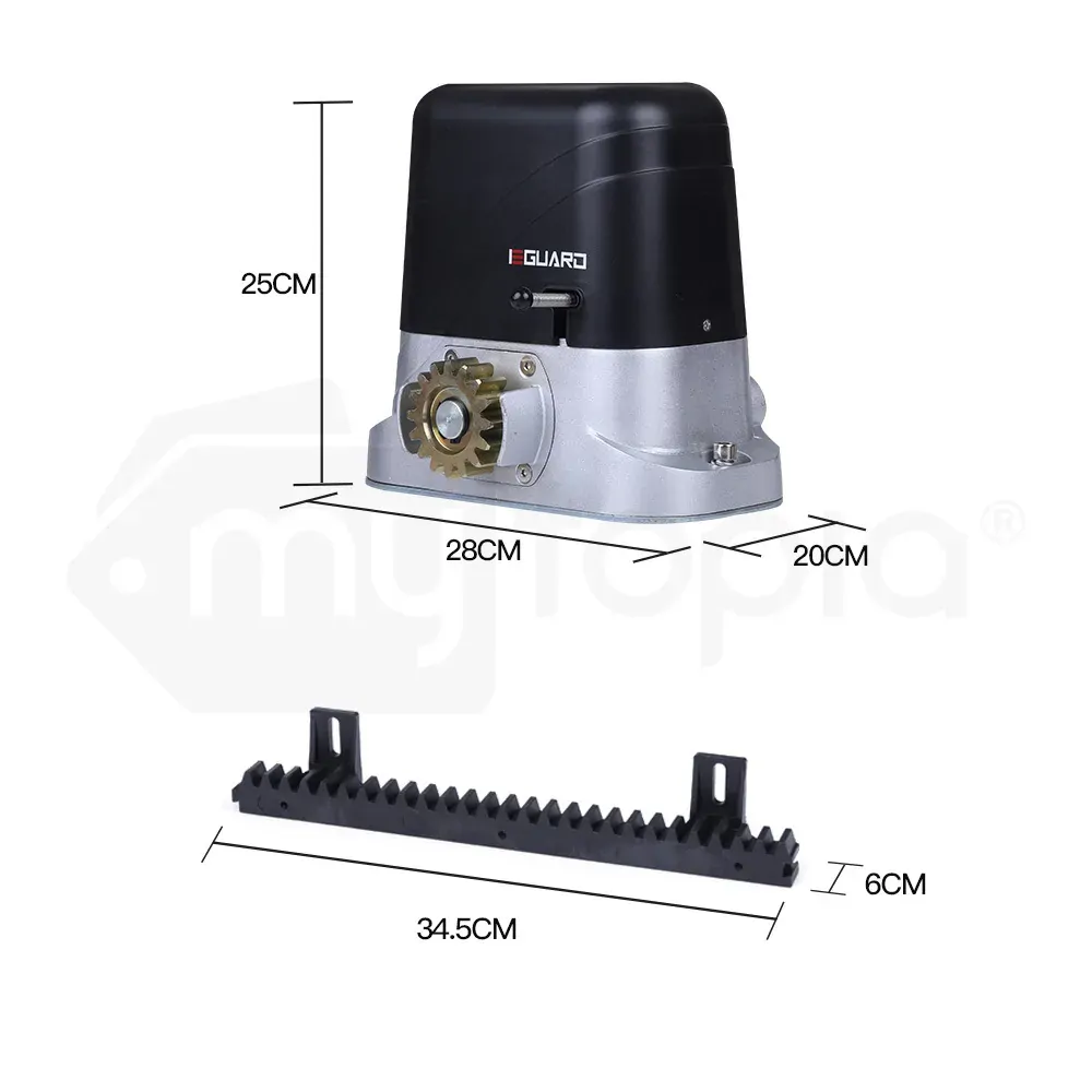 E-GUARD Automatic Sliding Gate Opener 6m 1500kg Auto Motorised Remote Control Kit Price