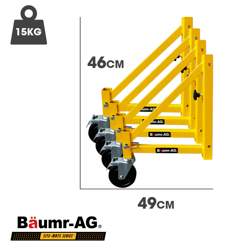 Baumr-AG Outrigger Wheel Set for Adjustable Mobile Scaffolding, 4pc Price