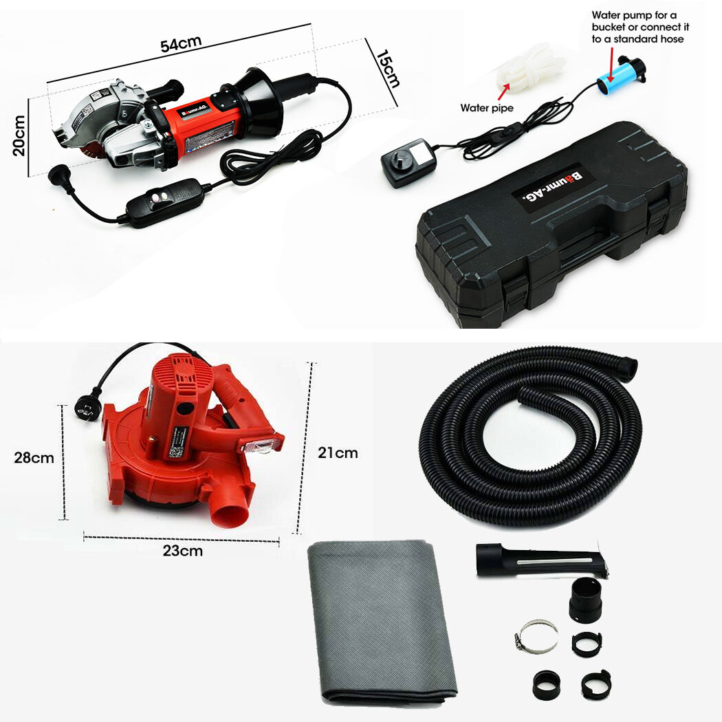 BAUMR-AG Wall Chaser and Vacuum Combo Concrete Chasing Machine Dust Collector Price