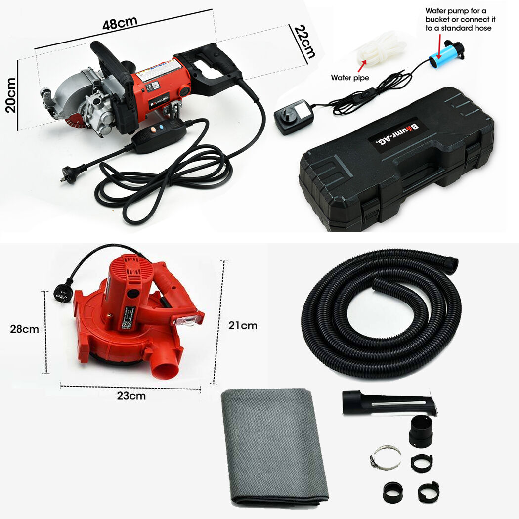 BAUMR-AG Wall Chaser and Vacuum Combo Dust Collector Concrete Chasing Machine Price