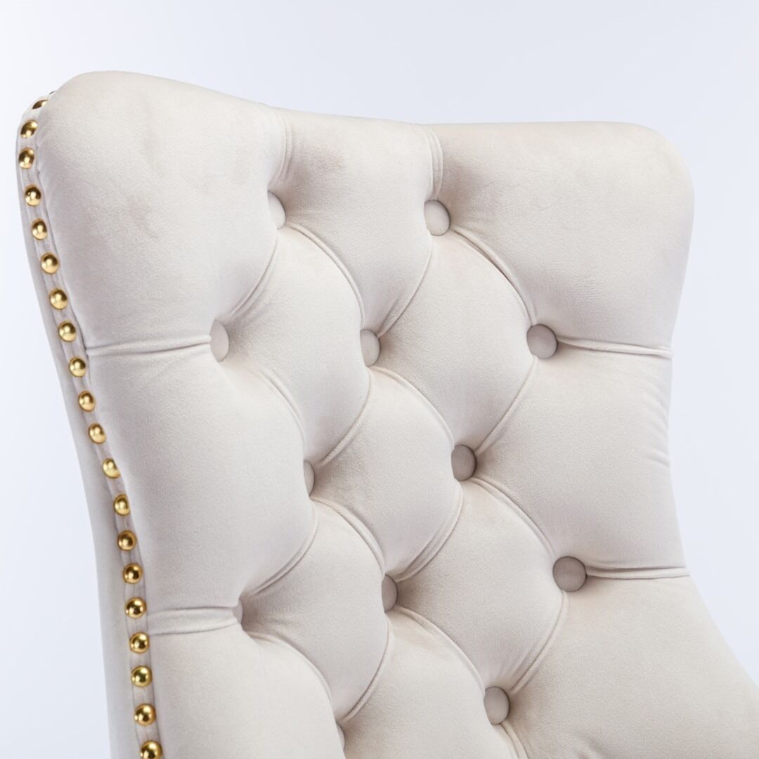 Velvet Home Office Chair- Beige Price