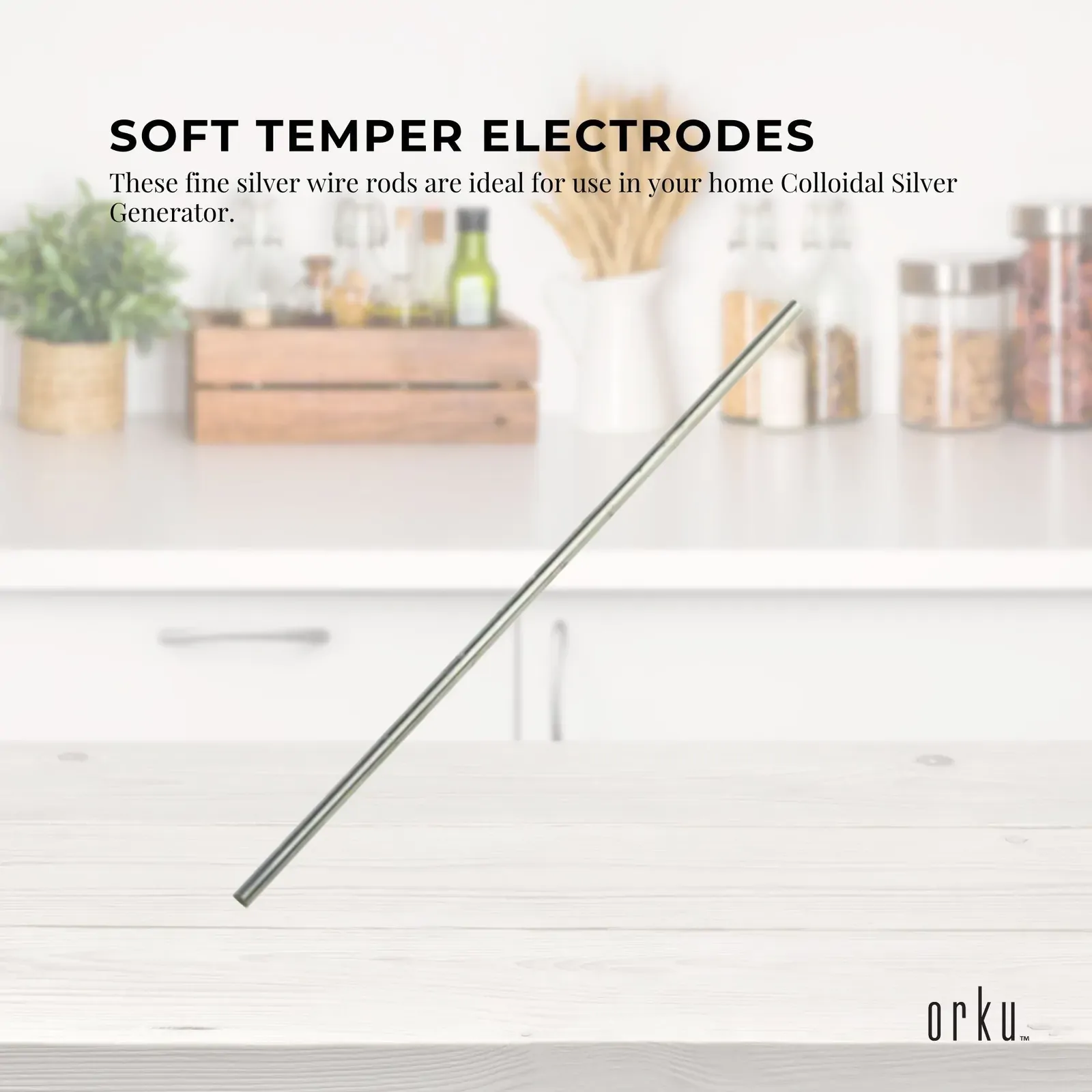 2x 7" Silver Rods 18 Gauge 99.99% High Purity Fine Soft Wire Colloidal Electrode Price