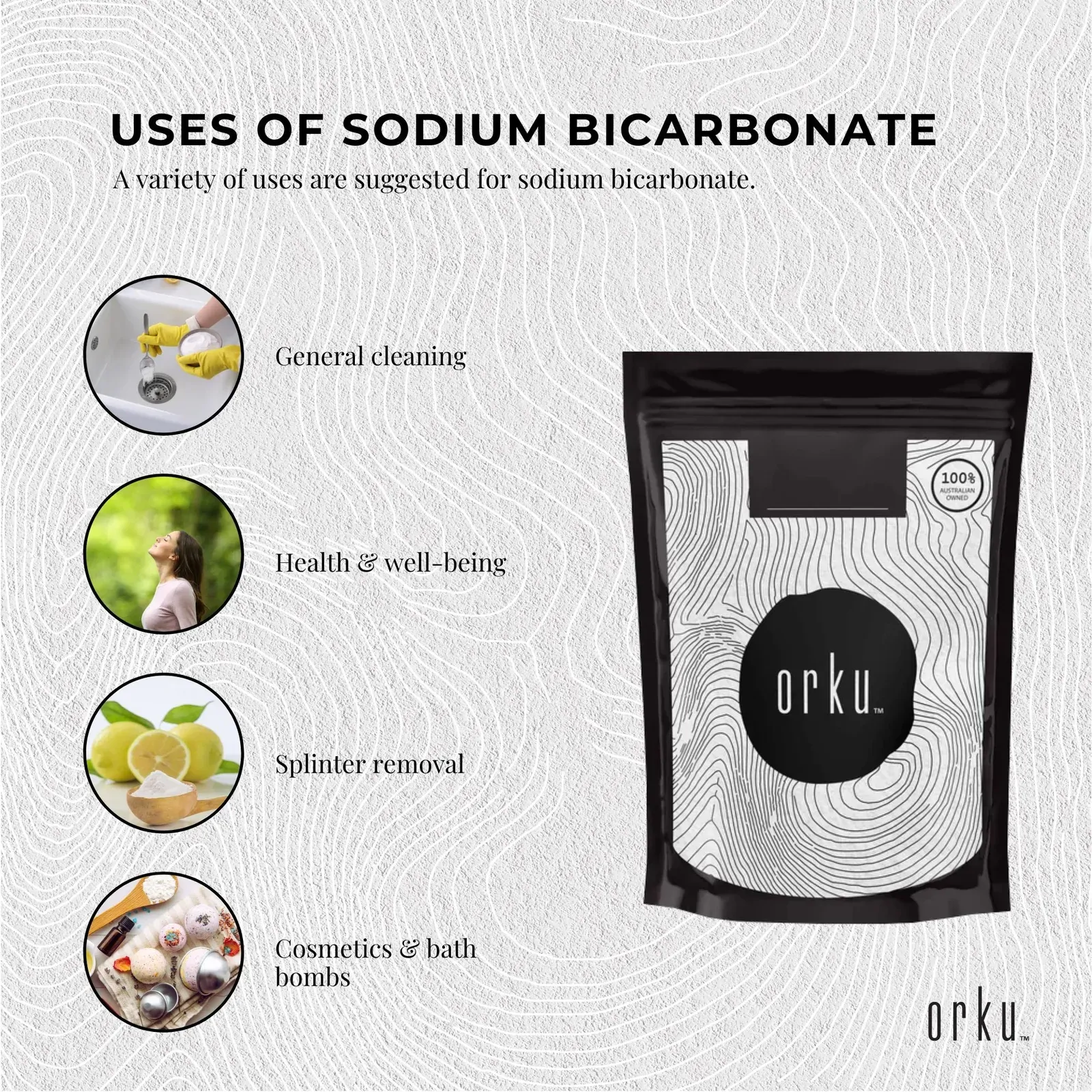 2Kg Sodium Bicarbonate - Food Grade Bicarb Baking Soda Hydrogen Carbonate Powder Price