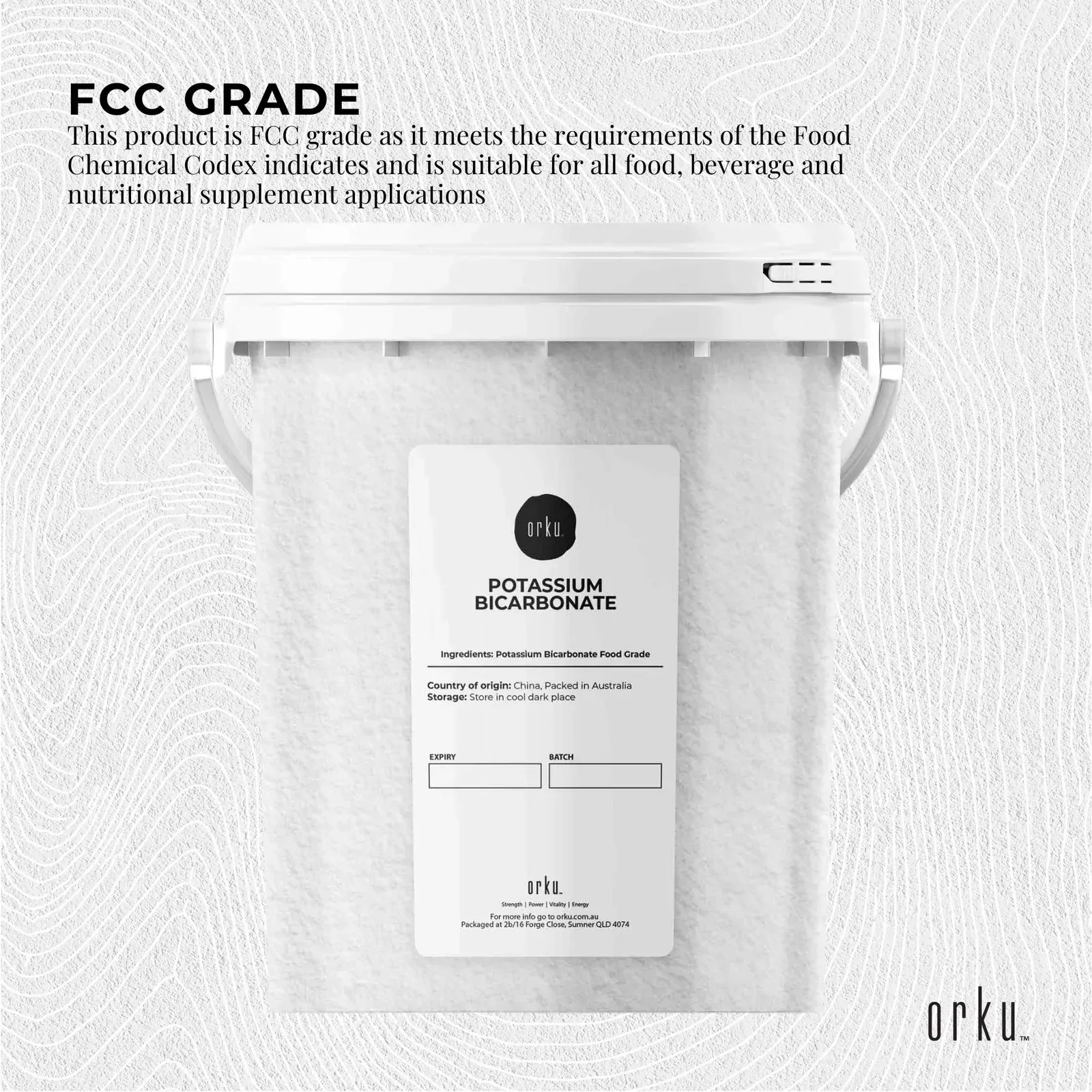 1.3Kg Organic Potassium Bicarbonate Powder Tub Food Grade FCC for Brewing Baking Price
