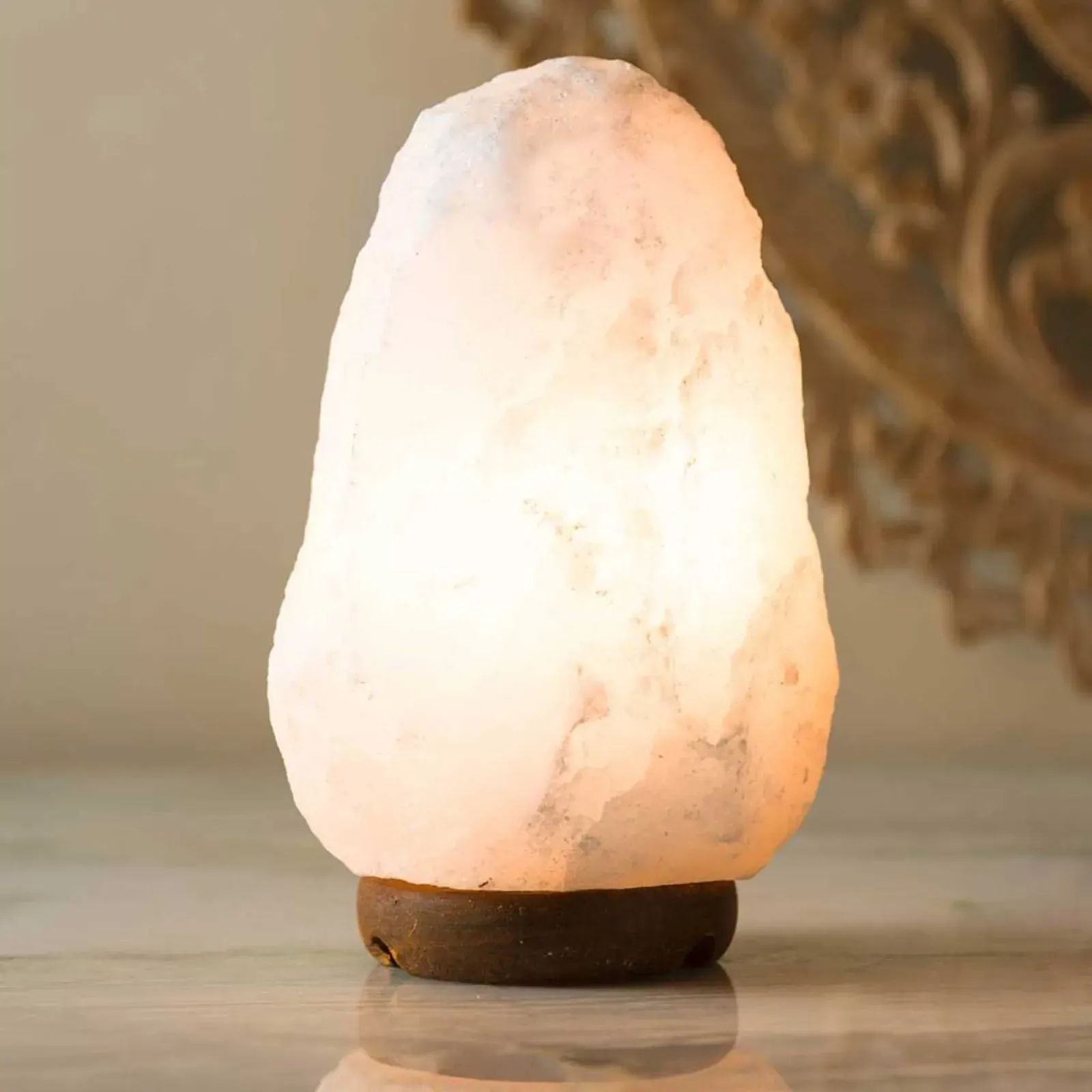 12V 12W 2-3Kg Himalayan White Salt Lamp Crystal Rock Natural Shape Unique Lamps Price