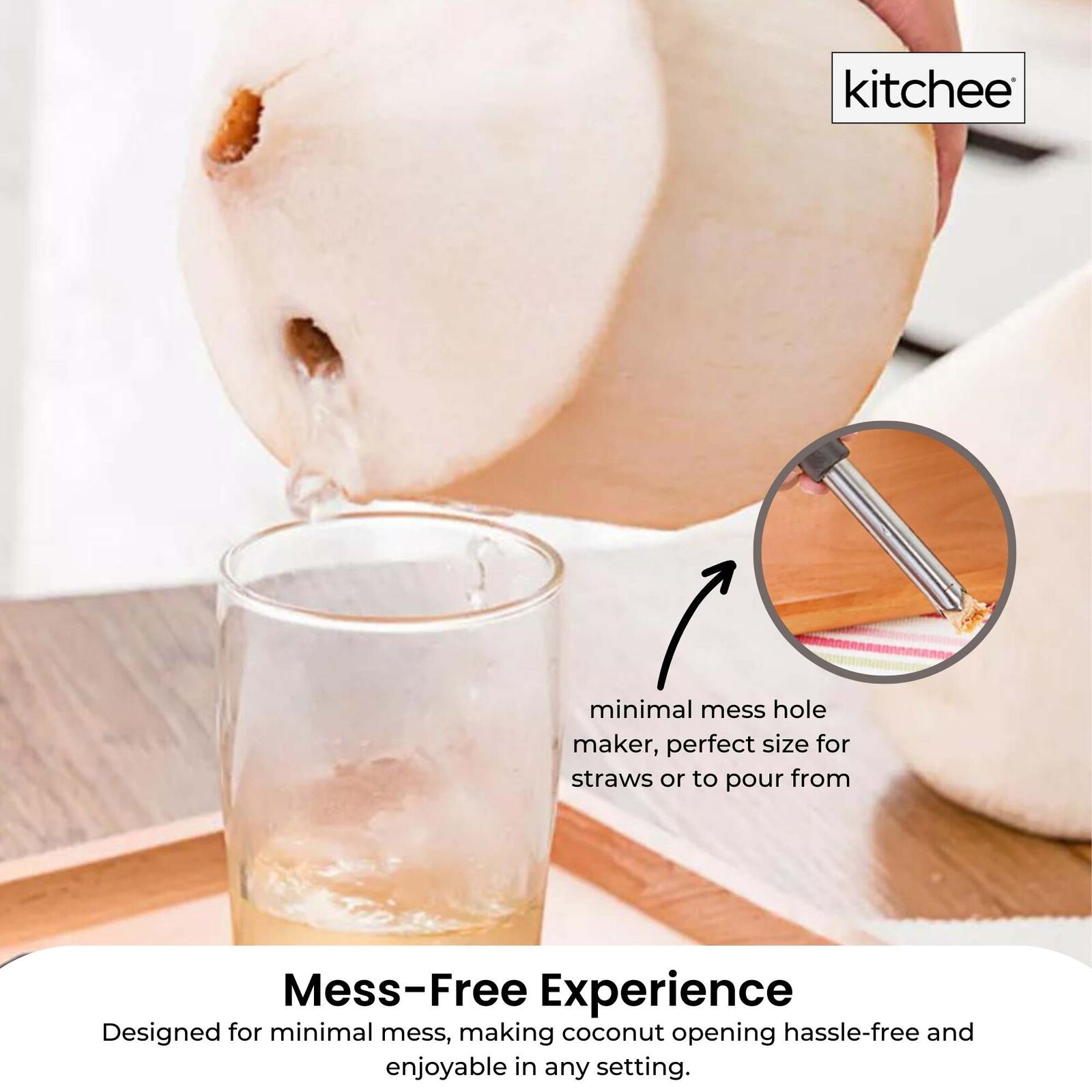 5x Kitchee Coconut Opener - Stainless Steel Hole Punch Kitchen Tool Price