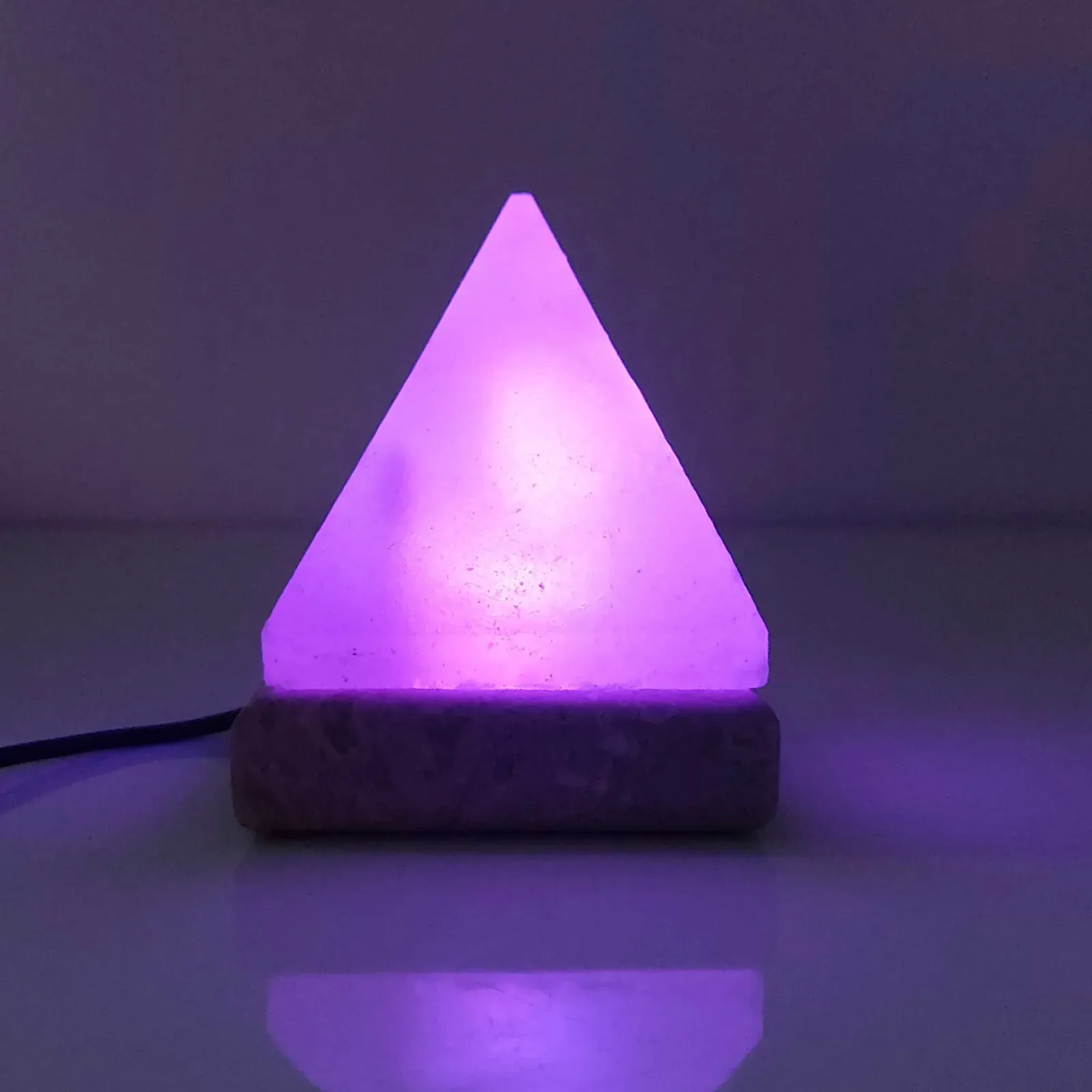 USB Colour Changing Salt Himalayan Lamp - Pyramid Shape Pink Rock LED Light Price