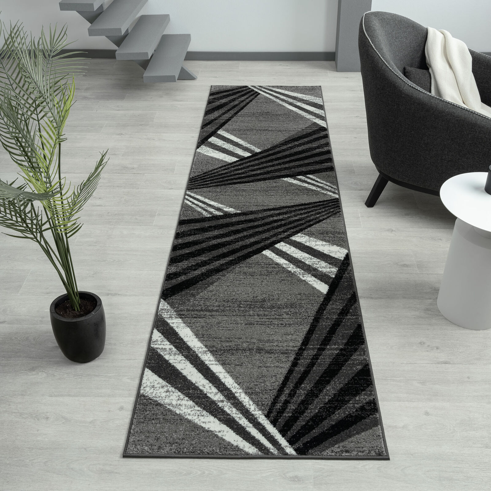 Adore Geometric Textural Rug - Grey - 240x330 Price
