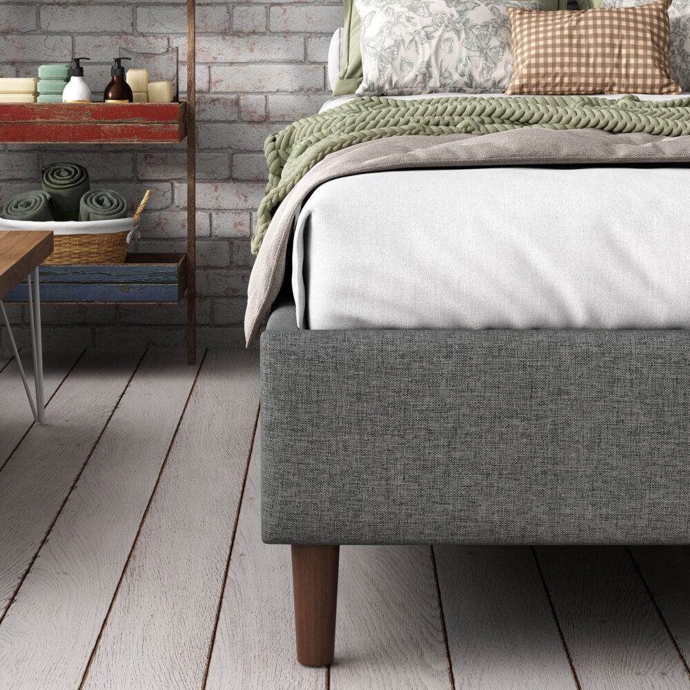 Bed Frame Mattress Foundation (Dark Grey) – Double Price