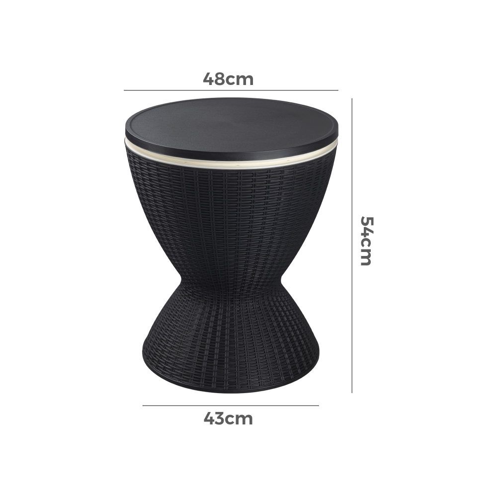 Garden Ice Cooler Table (Black) Price