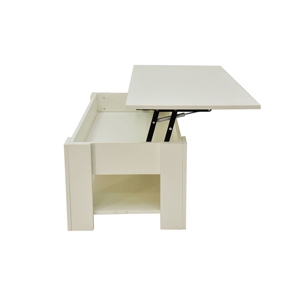 Lift Up Coffee Table with Storage-White Price