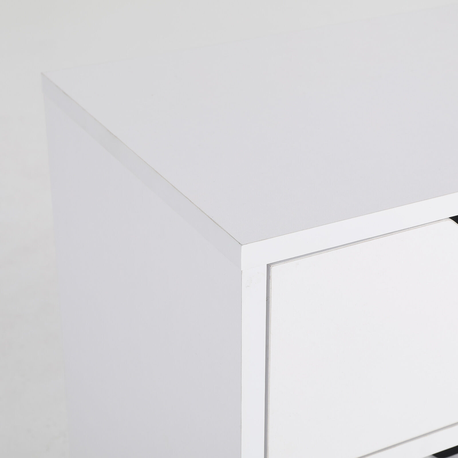 2X Bedside Table 2 Drawer Wood Leg Storage Cabinet Nightstand KIYO WHITE Price
