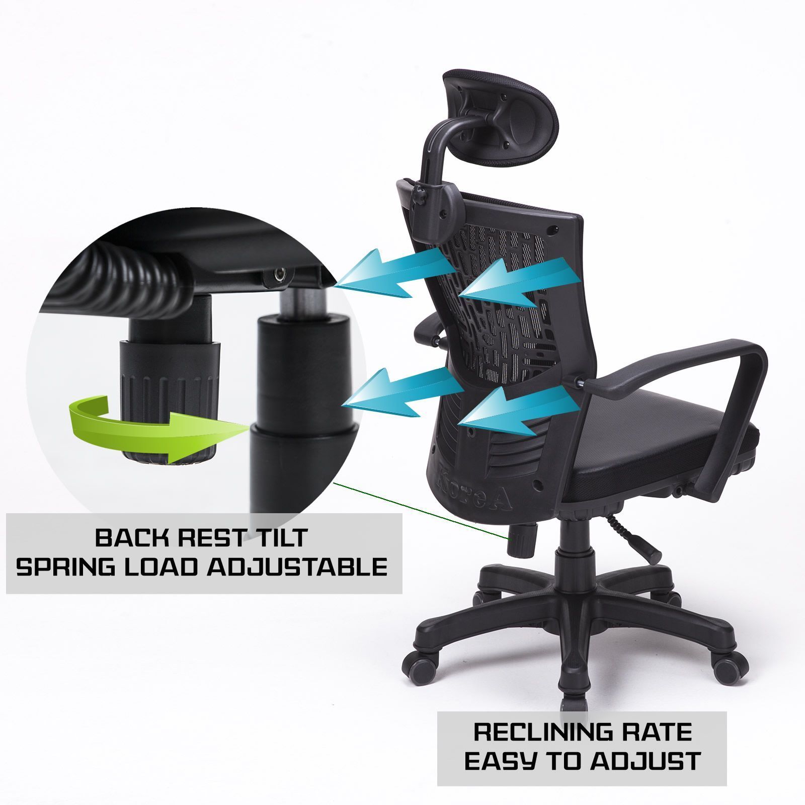 Ergonomic Korean Office Chair CHILL BLACK Price