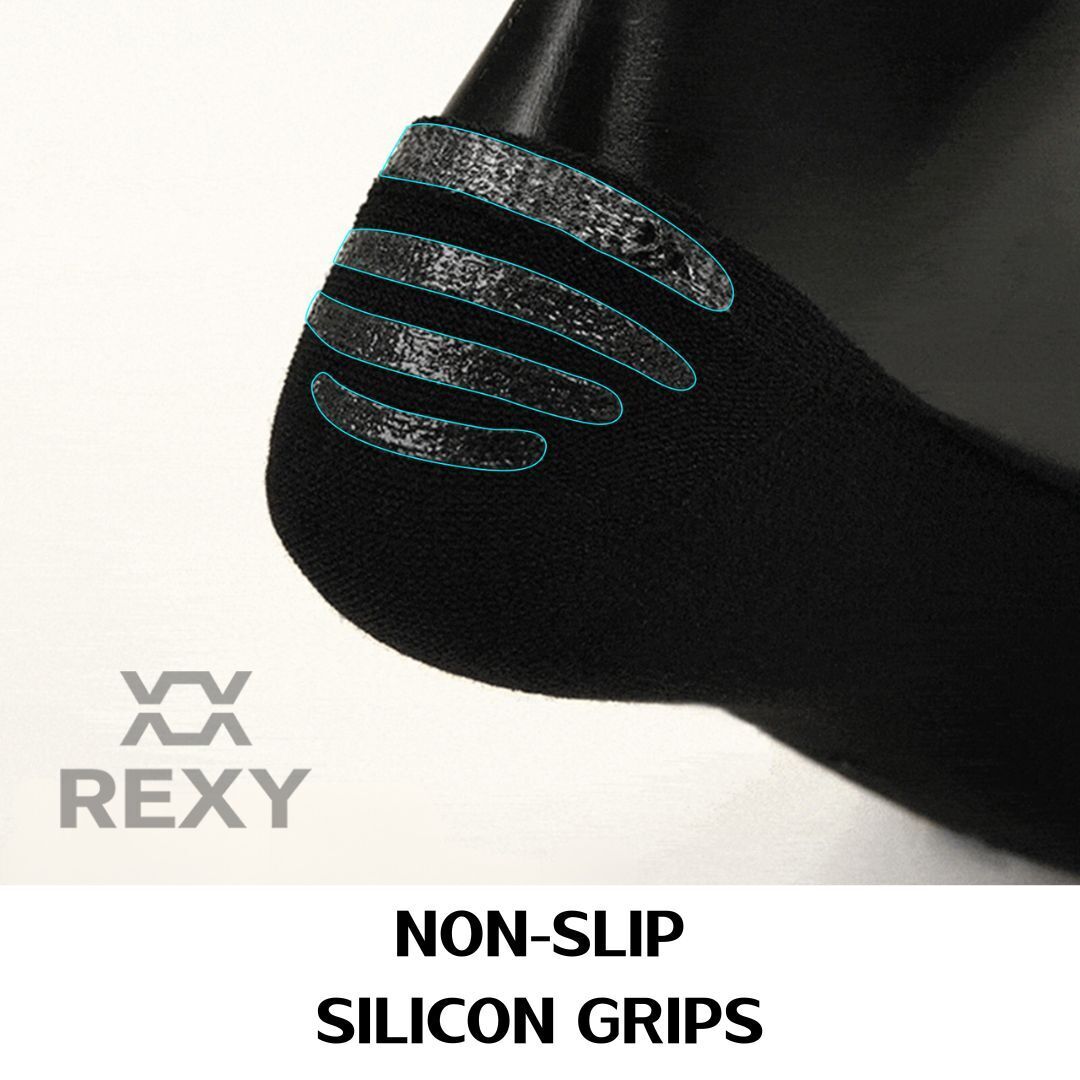 10X Small Daily No Show Sock - MULTI COLOUR 5X Rexy Daily No Show Ankle Socks Small Non-Slip Breath Price