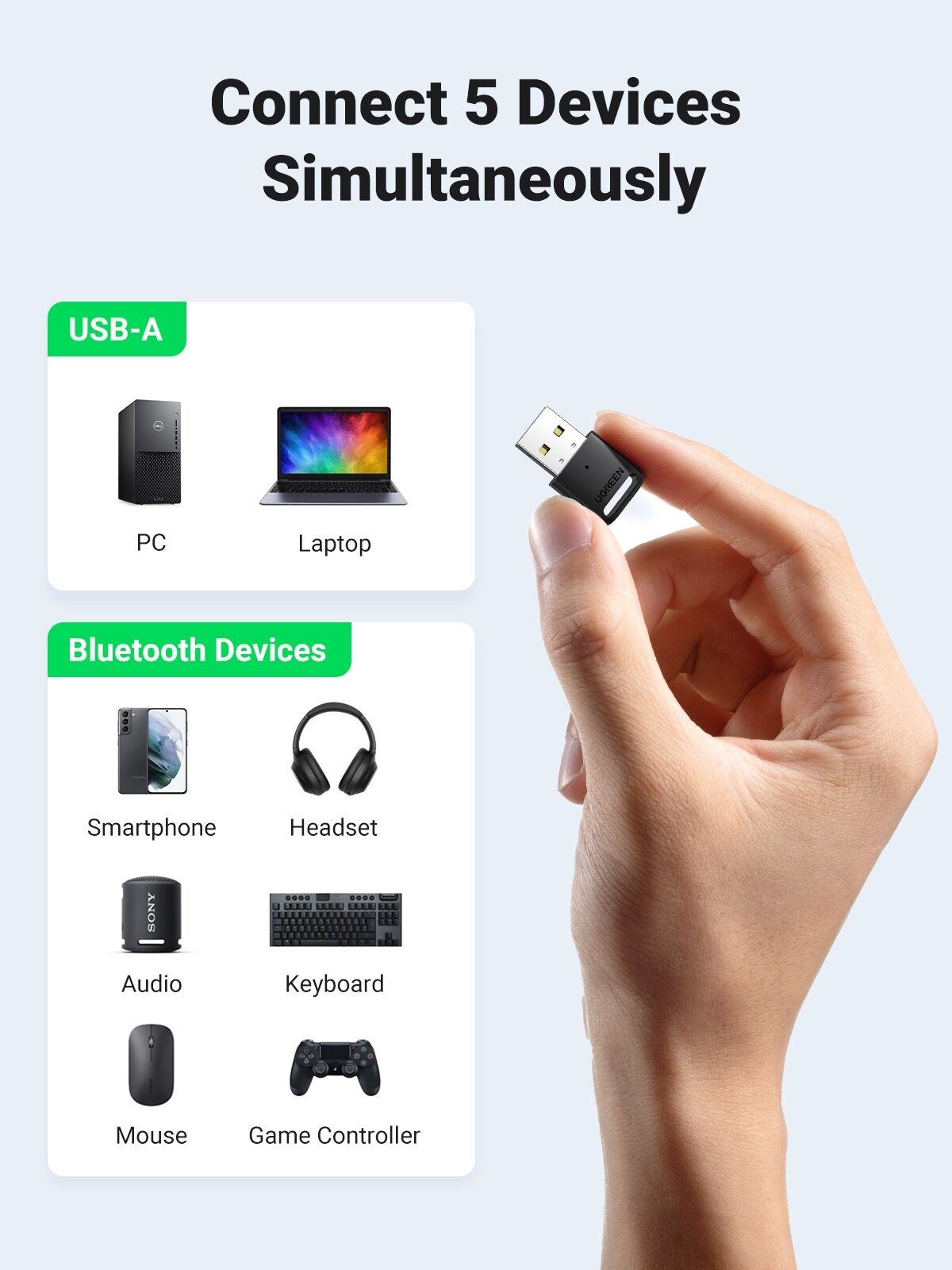 UGREEN 80890 Bluetooth 5.0 USB Adapter Price