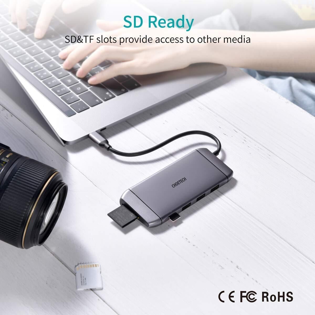 CHOETECH HUB-M15 USB-C 9-in-1 Multifunction Adapter Price