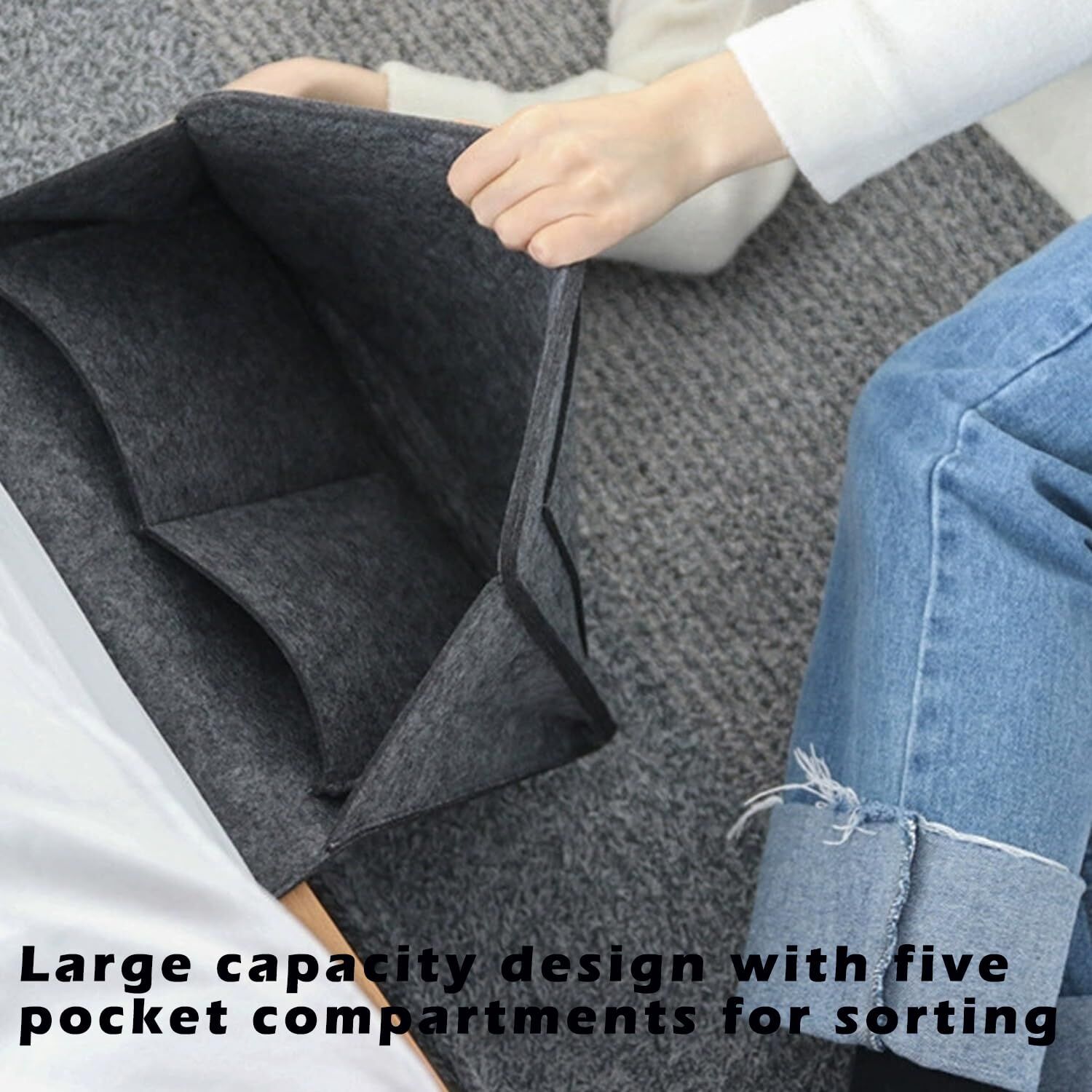 Bed Organiser Bed Caddy Sofa Organiser Bedside Organiser Book Magazines Organiser Dark Grey Price