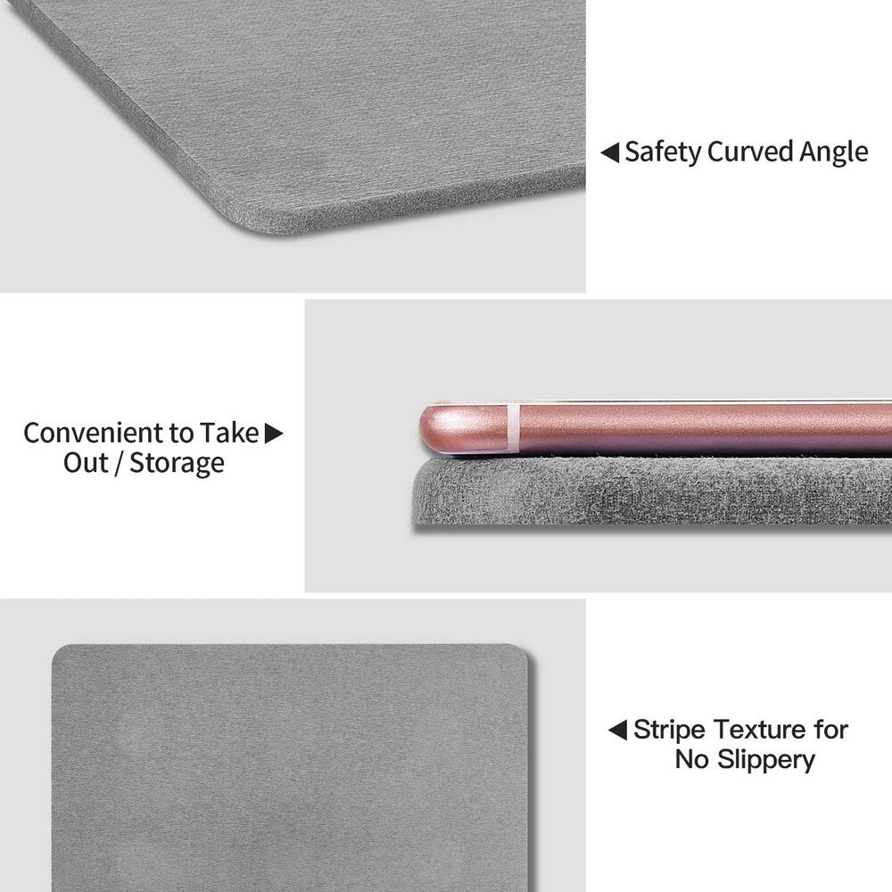 60cm*40cm Diatomaceous Earth Bath Mat, Nonslip Absorbent - Fast Drying Bathroom Floor Shower Mats Anti-Slip Mat Price