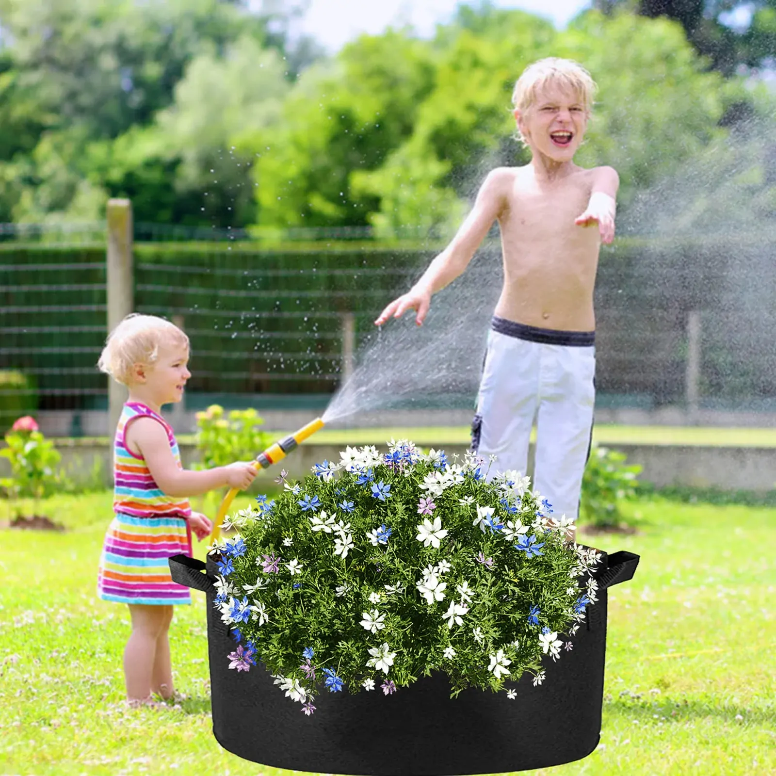 1 Pack 100 Gallon 100cm 50cm Grow Bag Heavy Duty Thickened Plant Pots with Handles for Farming Gardening Tree Price