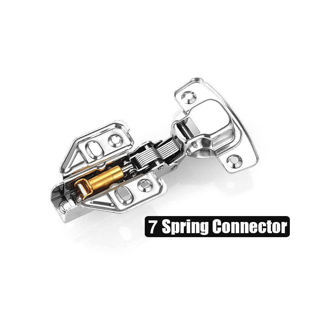 8 Pack 304 Stainless Steel Cabinet Hinges 100 Degree Soft Closing half Overlay Door Hinge Nickel Plated Finish Price