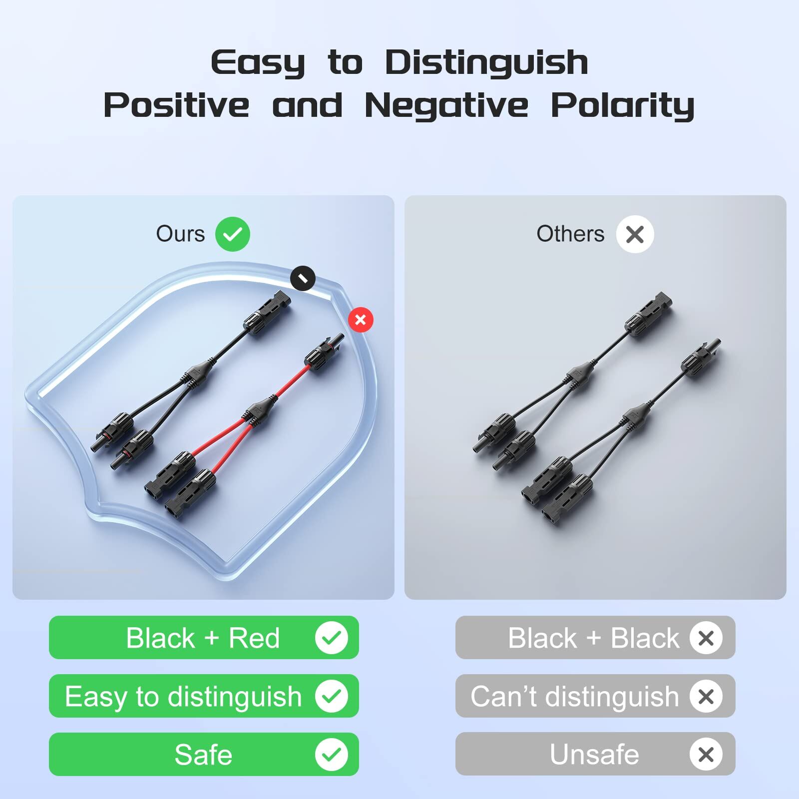 1 Pair Solar Connector Y Branch Parallel Adapter Cable Solar Panel Connectors Wire Plug Solar Panel Price