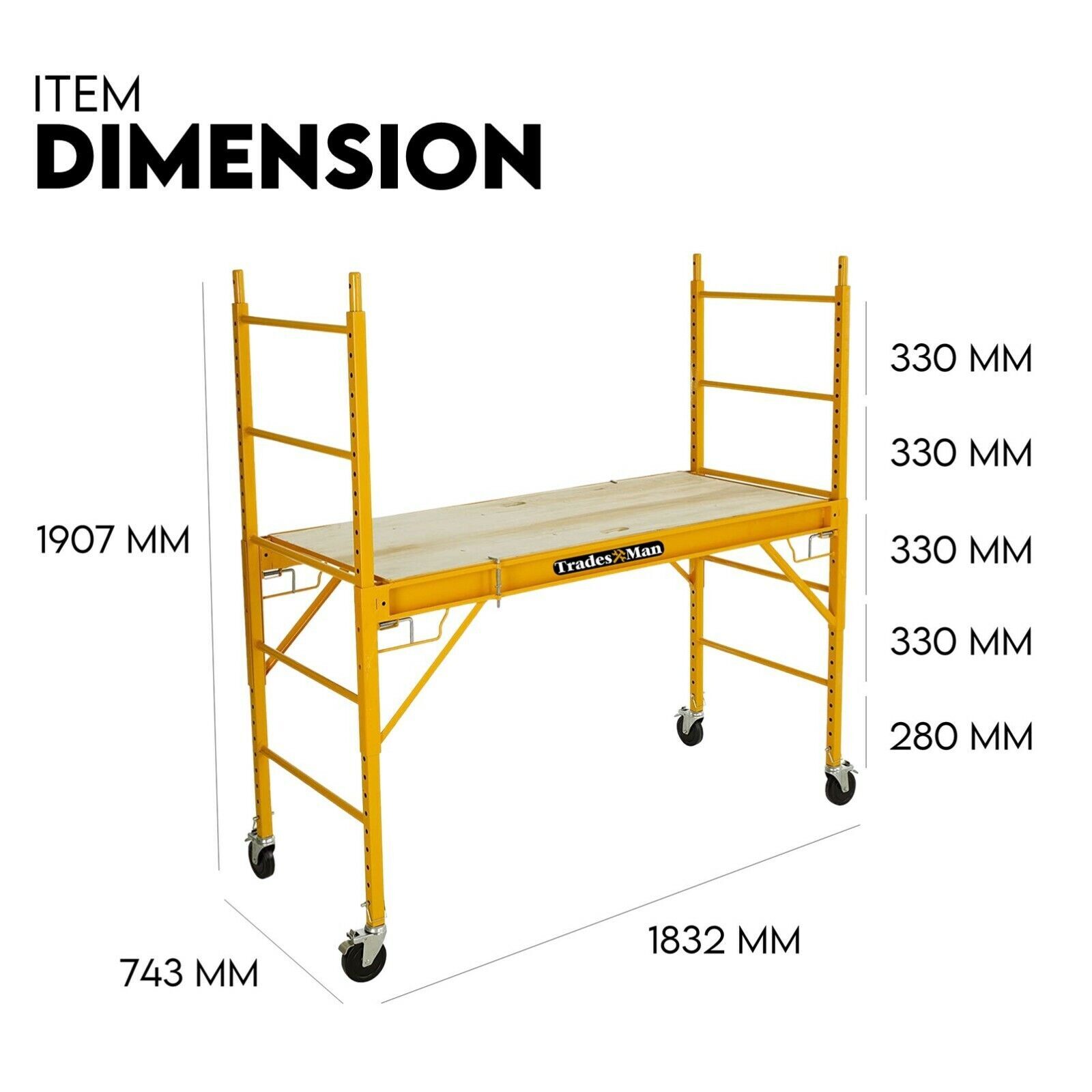 450kg Mobile Scaffold Ladder Scaffolding Platform Portable Ladder Work Safety Price