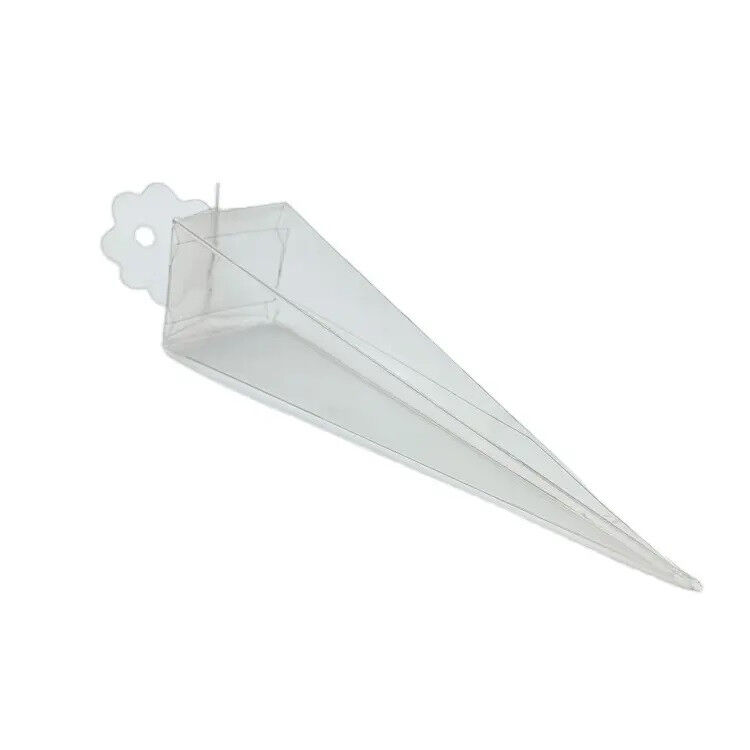 10 Pack of Clear Pyramid Triangle Shaped Small Clear Gift Box - Bomboniere Jewelry Gift Party Favor Model Candy Chocolate Soap Box Price