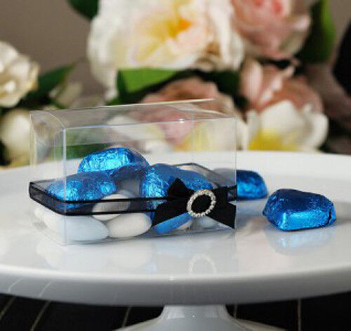 10 Pack of 5x8cm Clear PVC Plastic Folding Packaging Small rectangle/square Boxes for Wedding Jewelry Gift Party Favor Model Candy Chocolate Soap Box Price