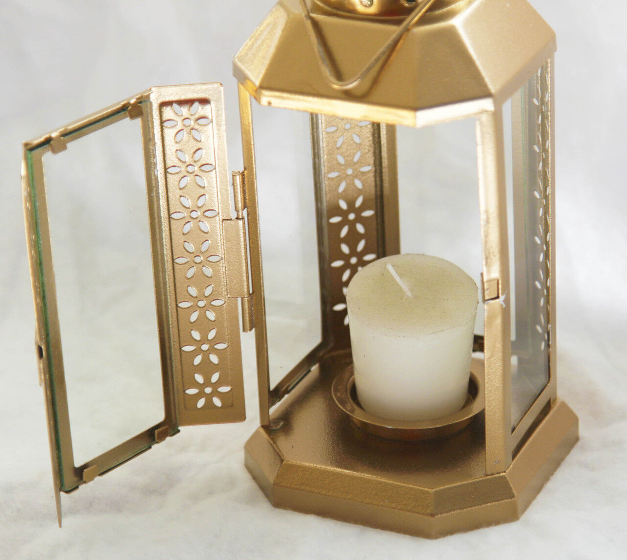 10 Pack of Gold Metal Miners Lantern Summer Xmas Wedding Home Party Room Balconey Deck Decoration 21cm Tealight Candle Price