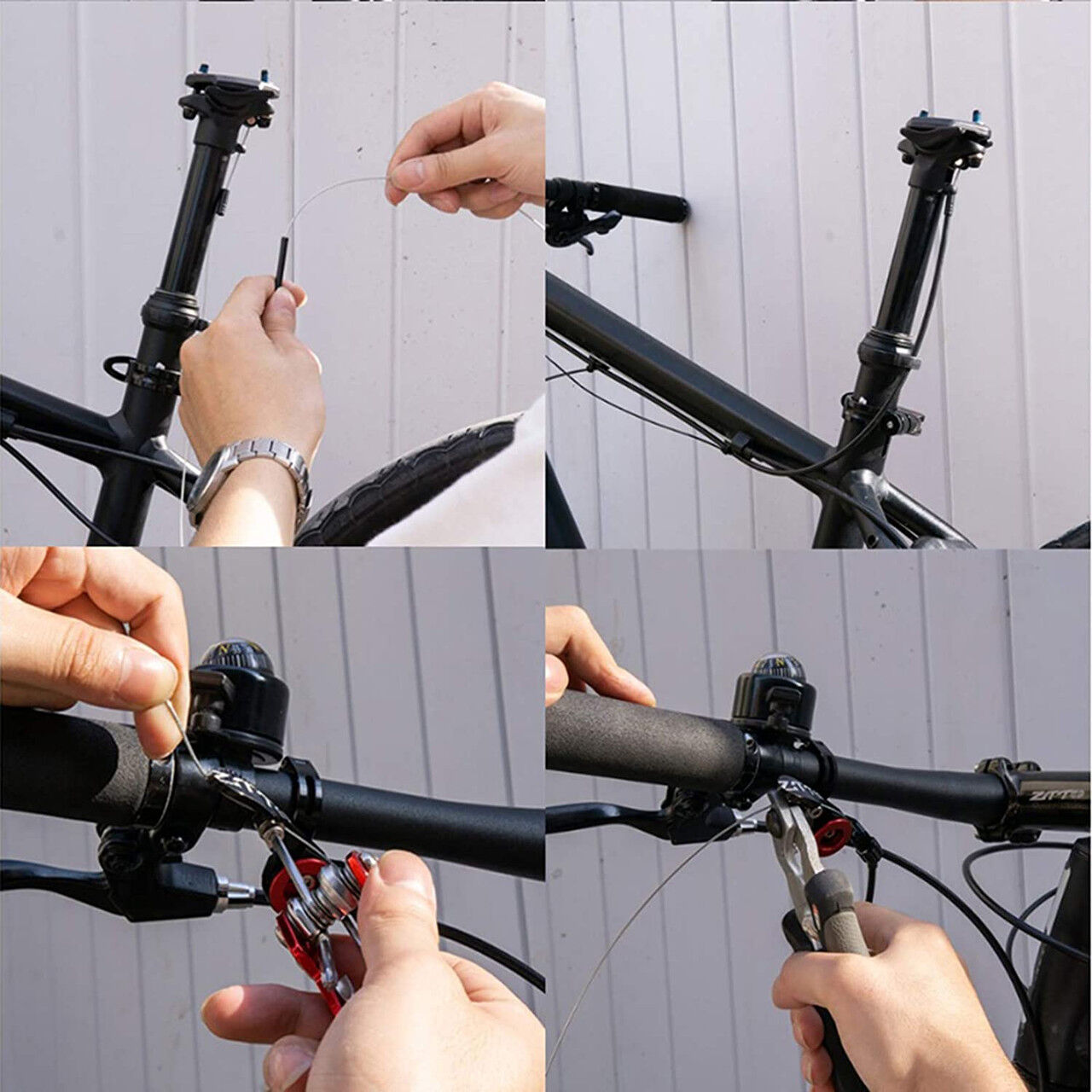 ZOOM SPD-801 Dropper Seatpost Adjustable Height via Thumb Remote Lever - External Cable 31.6 Diameter 100mm Travel Price