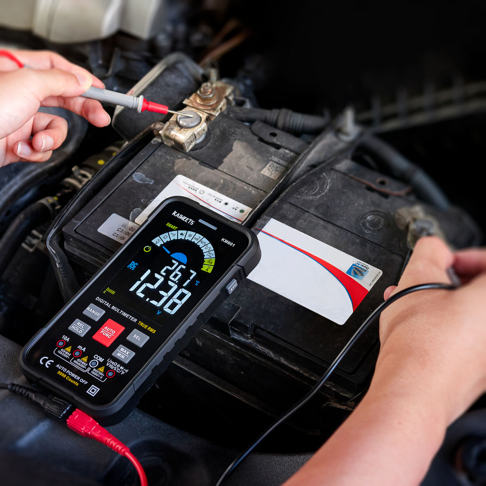 KAIWEETS Digital Multimeter Voltmeter Smart Electrical Tester Measures Voltage Current Resistance Continuity Duty-Cycle Capacitance Temperature Freque Price