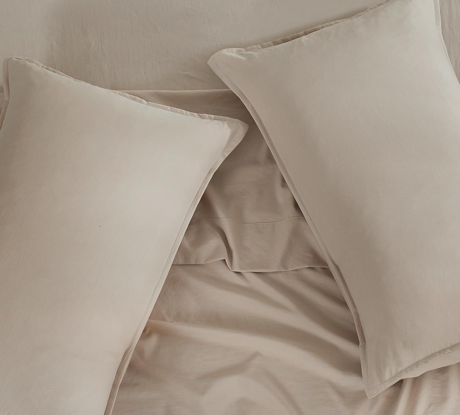 CleverPolly Vintage Washed Microfibre Sheet Set with 2 Pillowcases - Linen - King Price