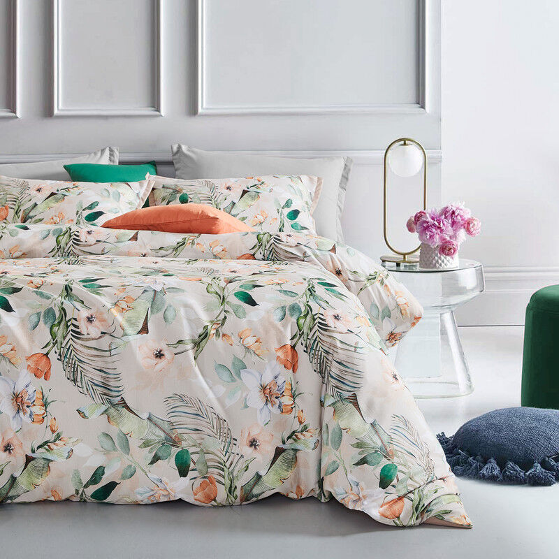 Botanical Celine Microfibre Quilt Cover Set-super king size Price