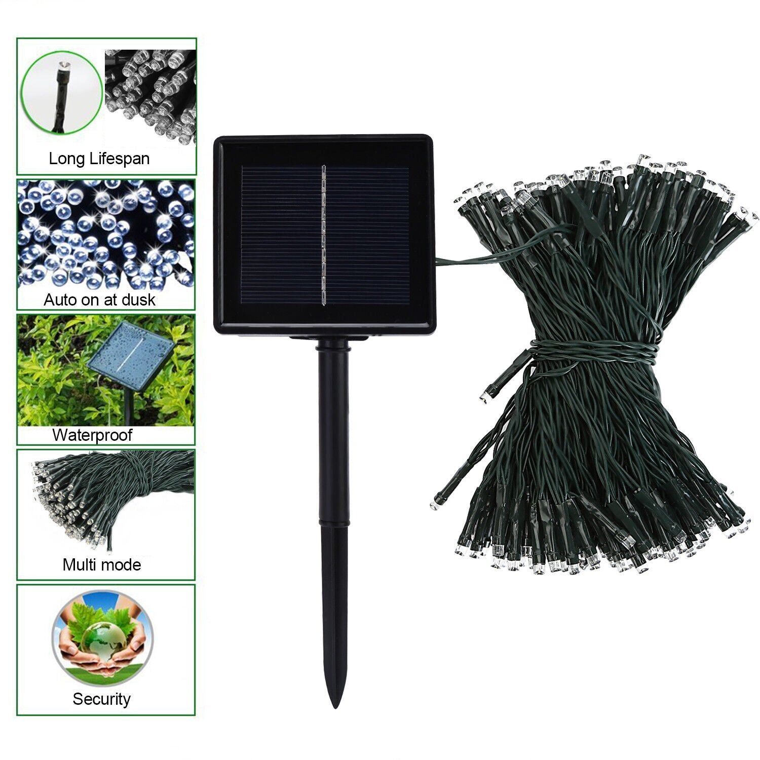 Solar Fairy String Led Lights 12M-32M Outdoor Garden Christmas Party Decor(22M200Led) Price