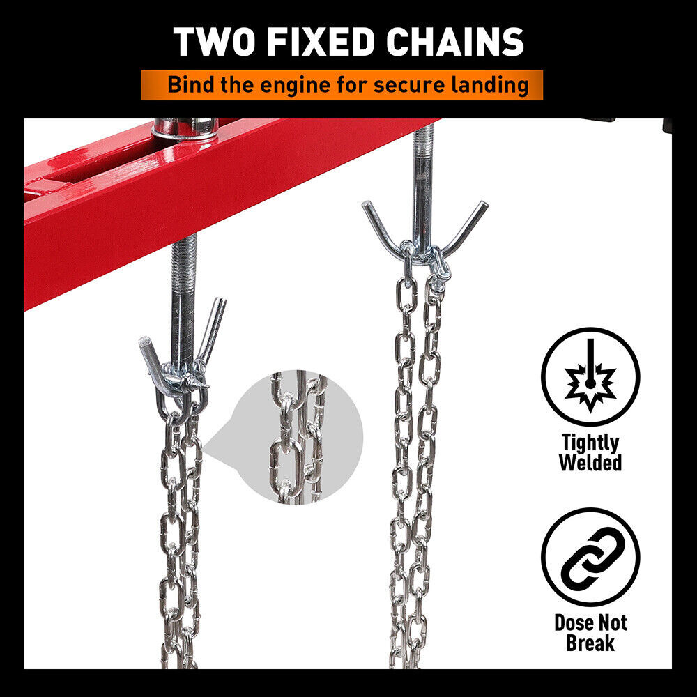 1.5M Engine Support Bar Engine Load Leveler 1100Lb Transmission Dual Hook Garage Price