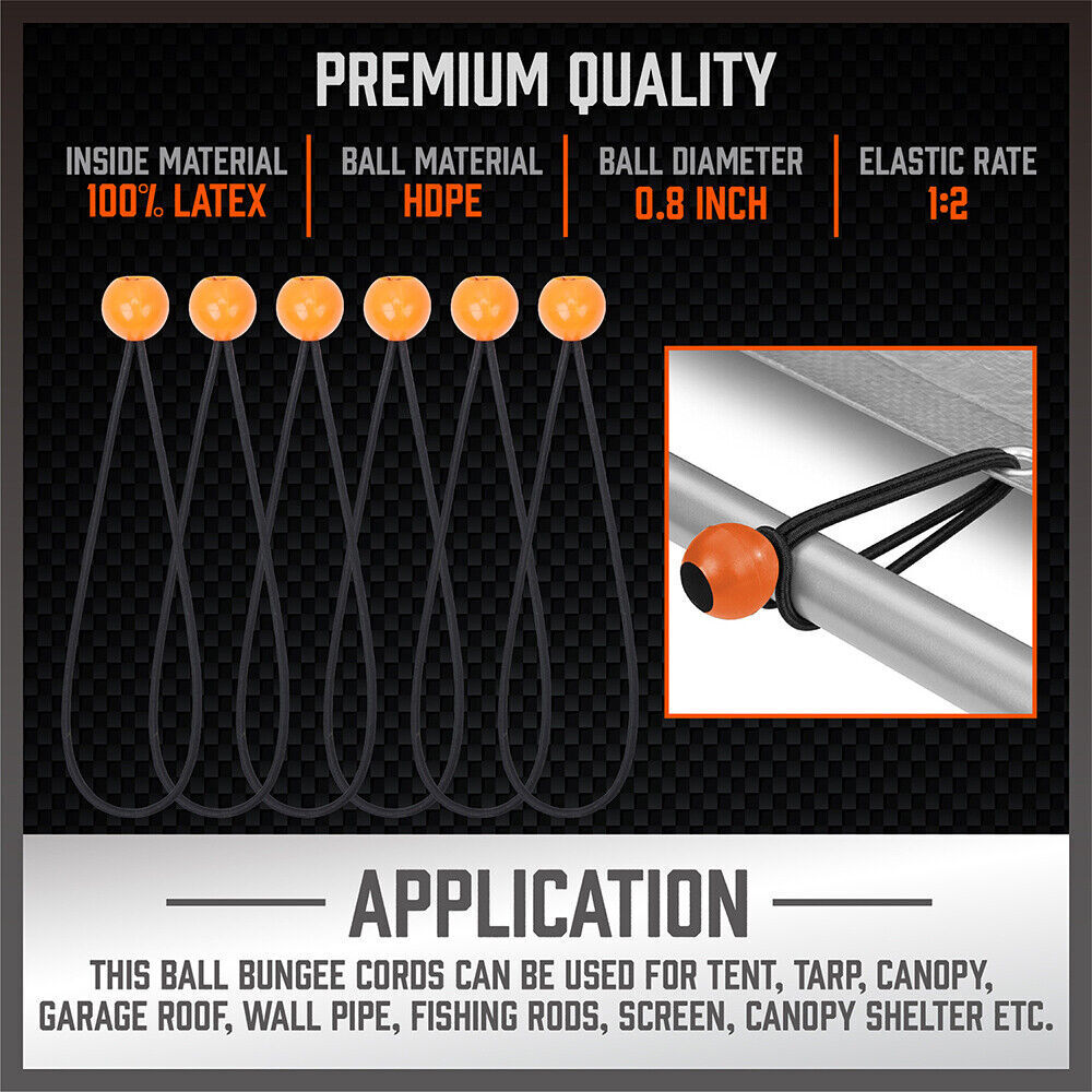 30-Piece Premium Bungee Cord Assortment Includes 10” to 40” Bungee Cords, Canopy Ties & Tarp Clips Price