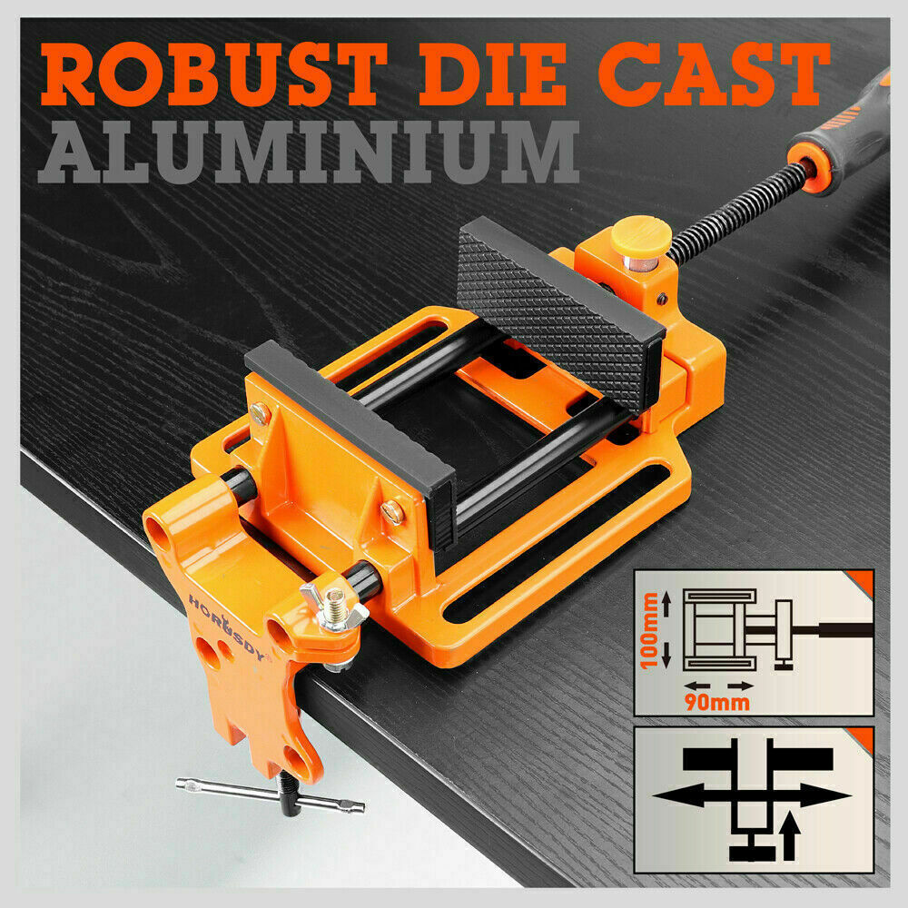 90mm Drill Press Bench Vice Quick Release Clamp Jaw Soft Grip Hand Pads Woodwork Price