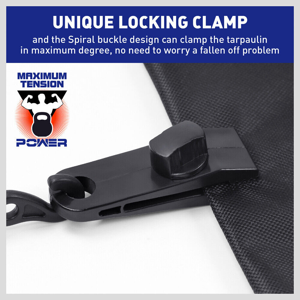 8Pc Awning Tarp Clamp Set Clips Hangers Survival Tent Emergency Grommet Price