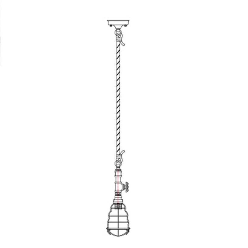 Vantage Pipe Pendant Light - Rusty Price